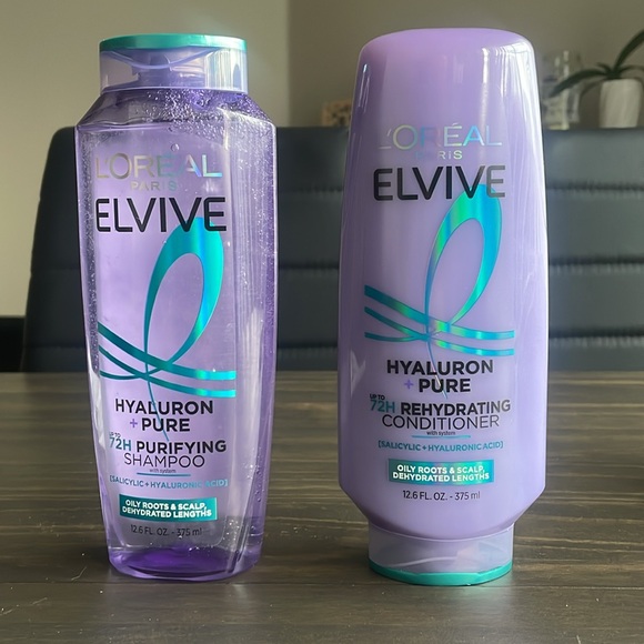 L'Oreal Other - L'Oreal Elvive Hyaluron Pure Hair Care shampoo conditioner Duo NEW